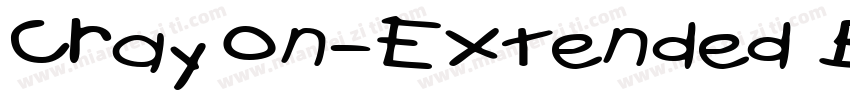 Crayon-Extended Bold Italic字体转换